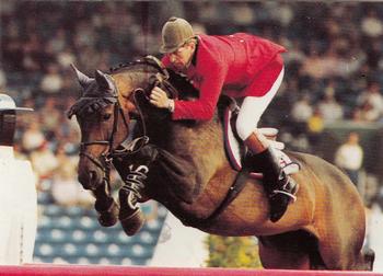 1995 Collect-A-Card Equestrian #51 Nick Skelton / Dollar Girl Front
